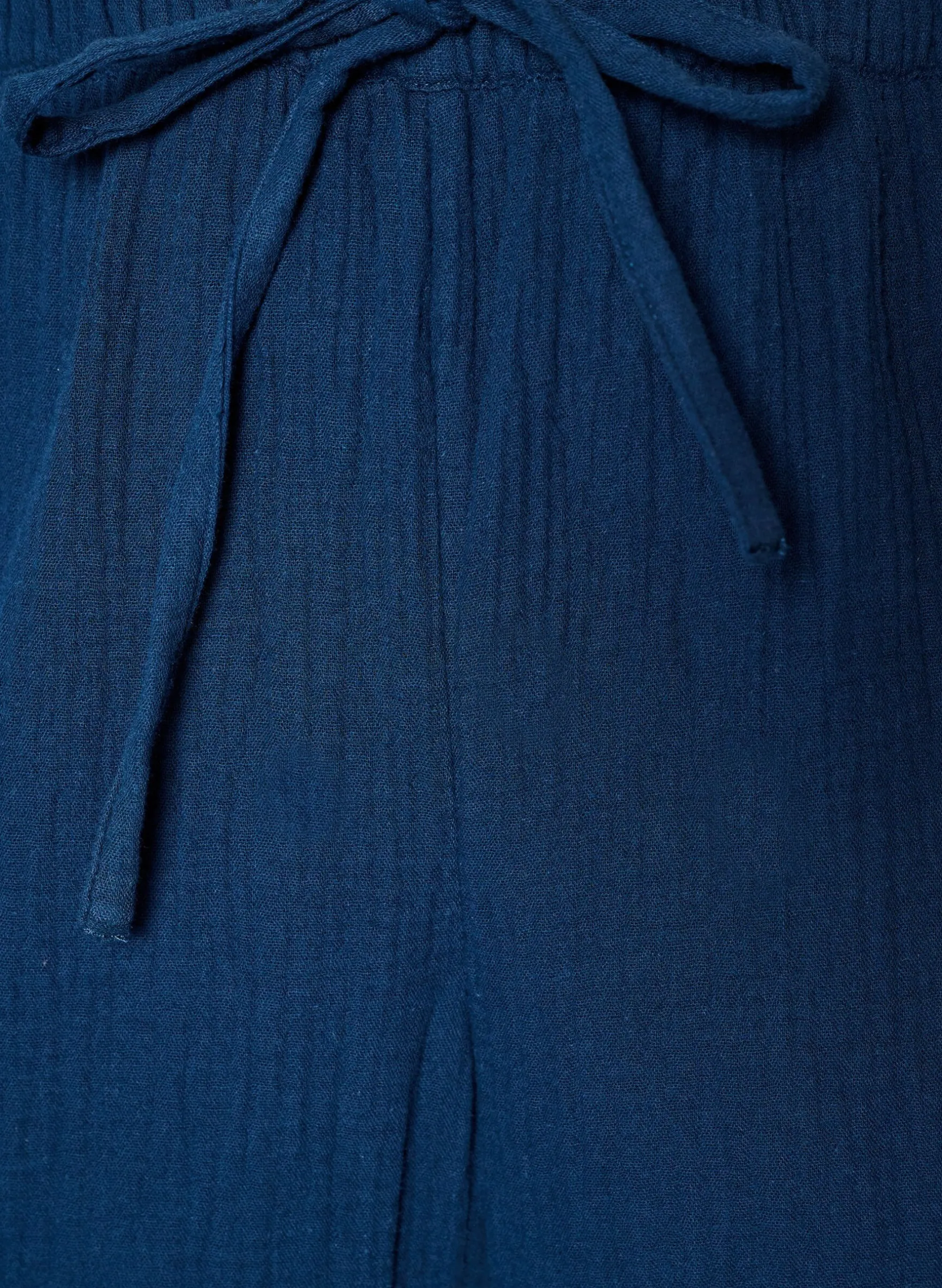 Lockere Pyjamahose aus Baumwoll-Musselin