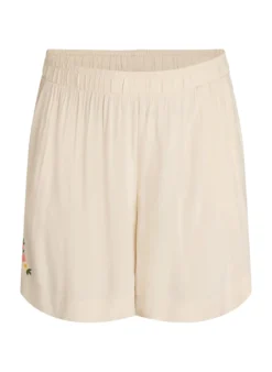 Lockere Pyjamashorts aus Viskose mit hoher Taille