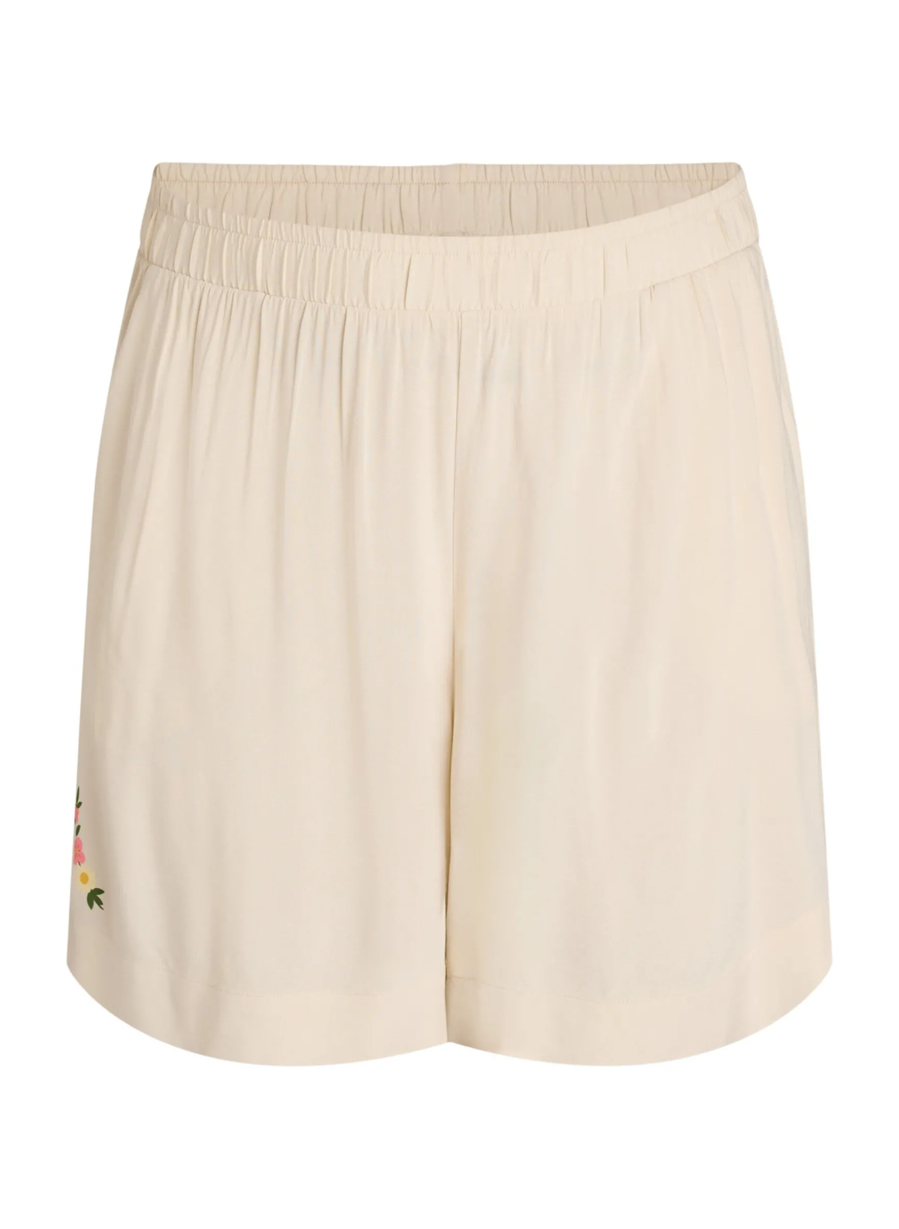 Lockere Pyjamashorts aus Viskose mit hoher Taille
