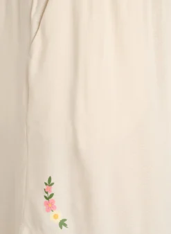 Lockere Pyjamashorts aus Viskose mit hoher Taille