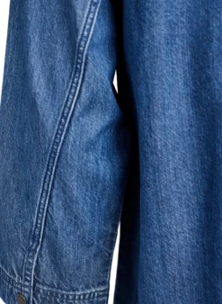 Lockeres Denimhemd mit 3/4-Ärmeln