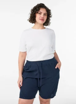 Lockere Shorts aus Baumwolle mit Taschen