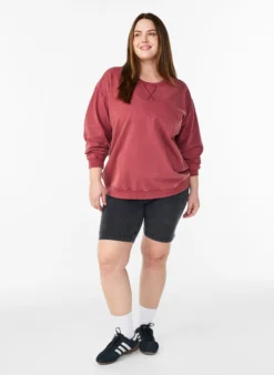 Lockeres Sweatshirt im gewaschenen Look