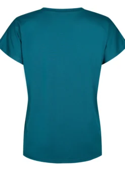 Lockeres Trainings-T-Shirt mit V-Ausschnitt
