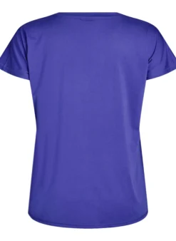 Lockeres Trainings-T-Shirt mit V-Ausschnitt