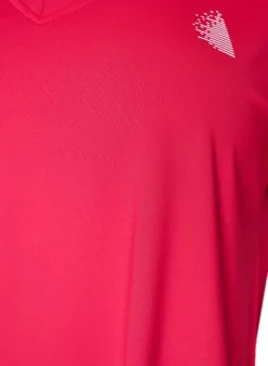 Lockeres Trainings-T-Shirt mit V-Ausschnitt