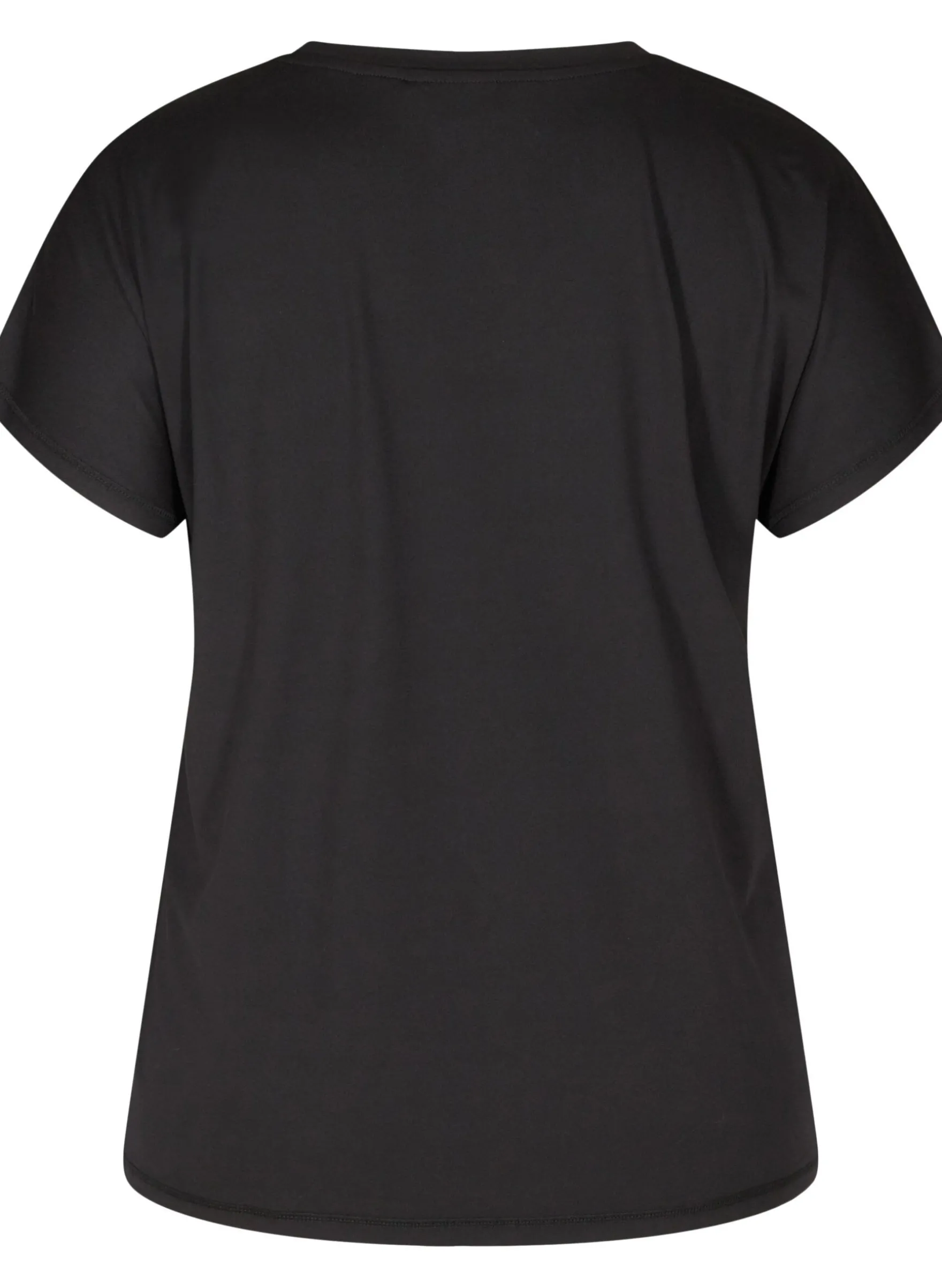 Lockeres Trainings-T-Shirt mit V-Ausschnitt