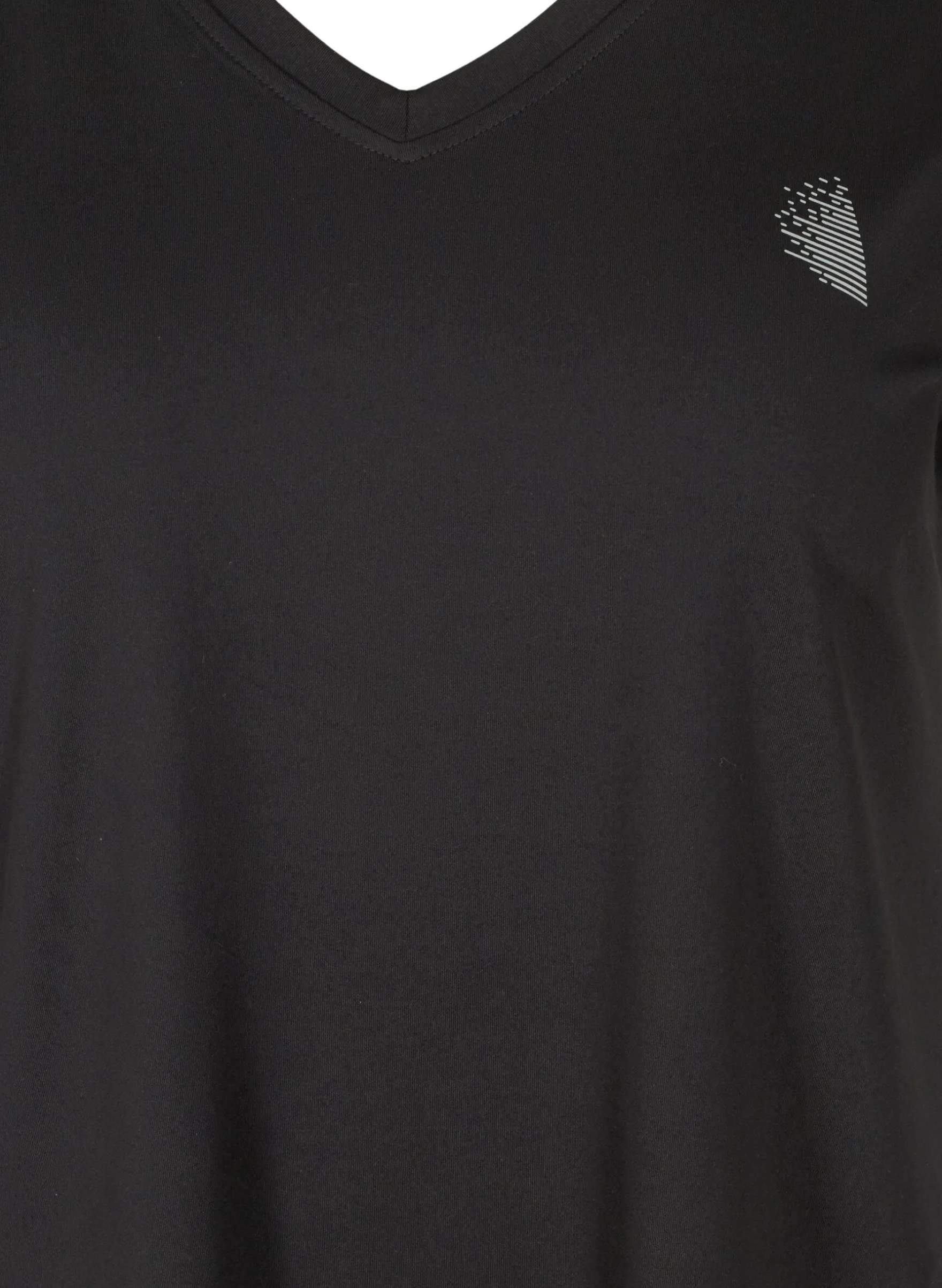 Lockeres Trainings-T-Shirt mit V-Ausschnitt