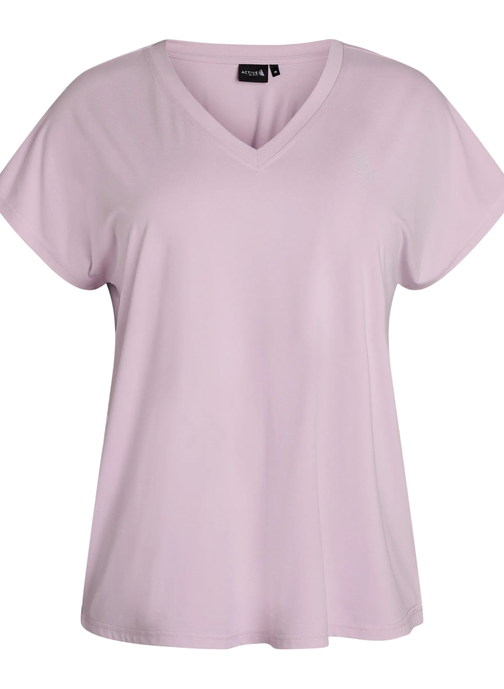 Lockeres Trainings-T-Shirt mit V-Ausschnitt