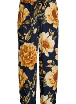 Lockere Viskosehose mit Print