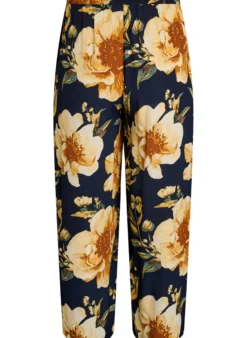 Lockere Viskosehose mit Print