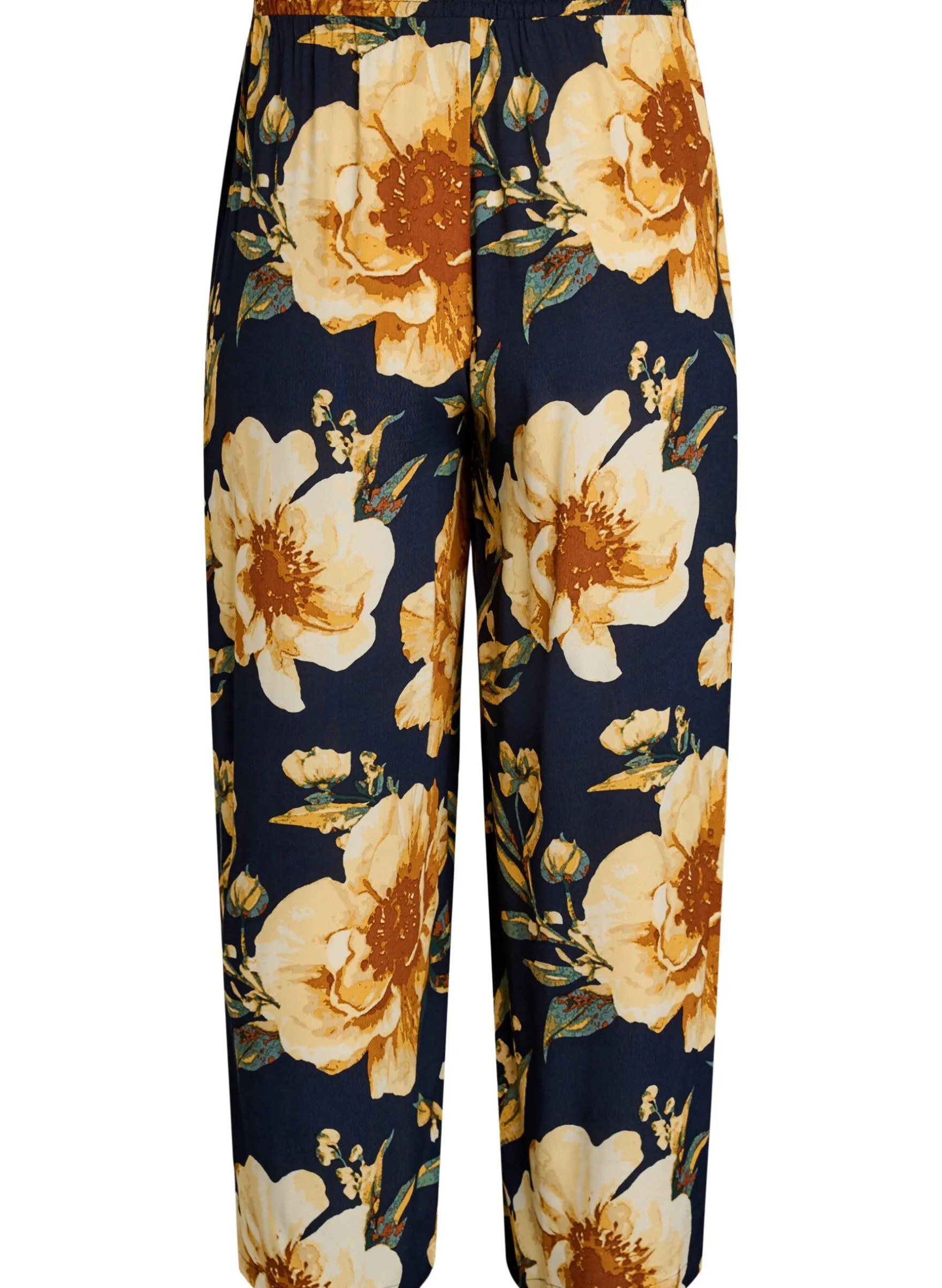 Lockere Viskosehose mit Print