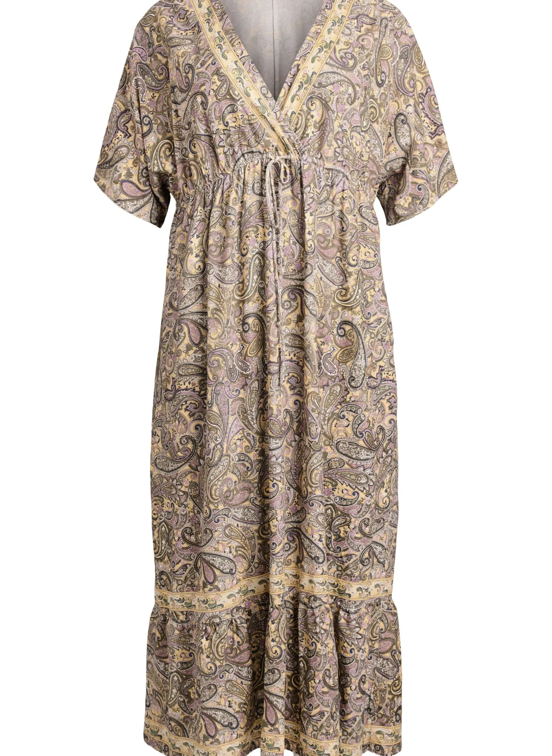 Maxikleid aus Viskose mit Paisleymuster