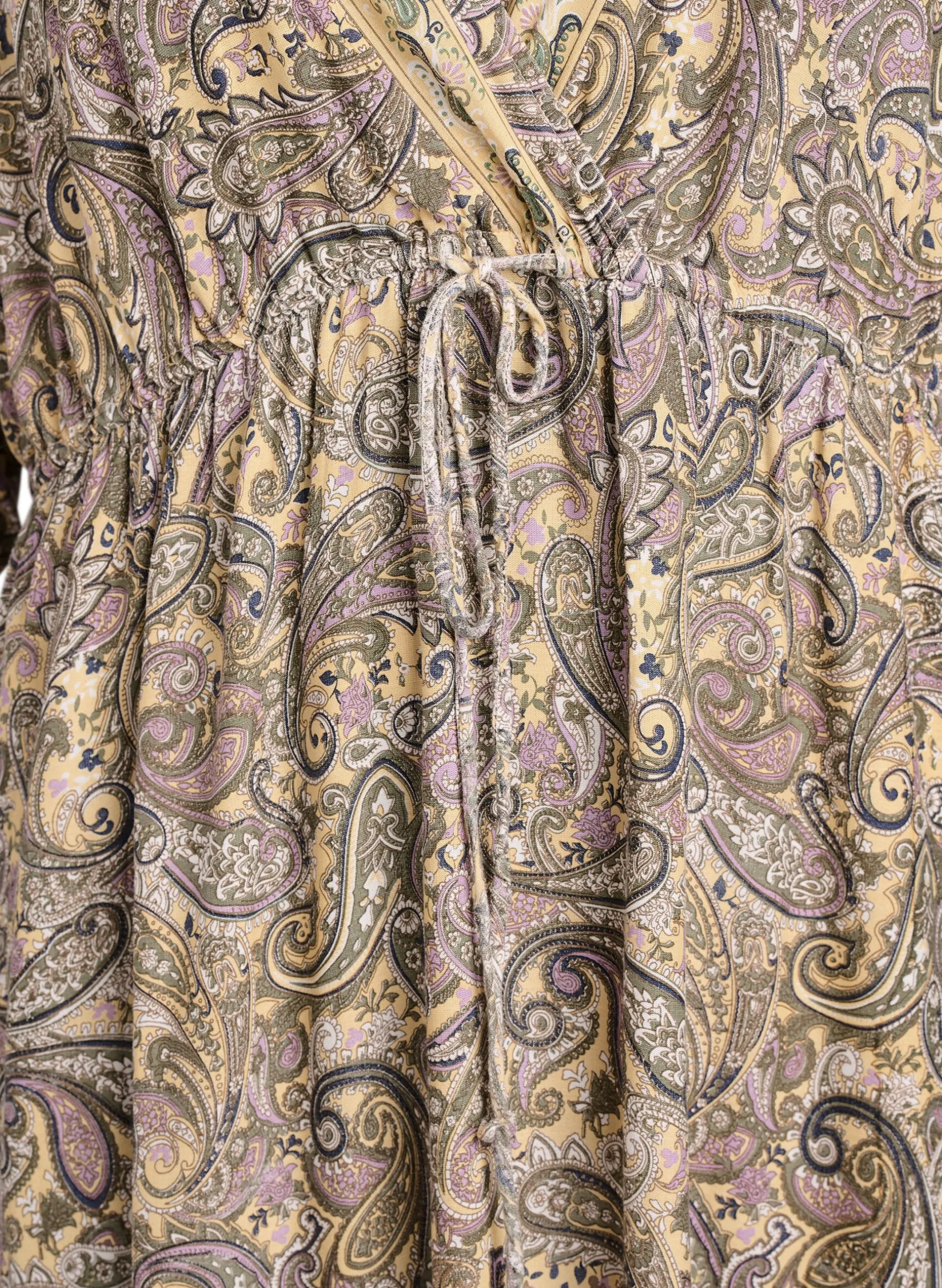 Maxikleid aus Viskose mit Paisleymuster