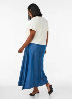Maxirock in Denim-Optik aus TENCEL™ Lyocell