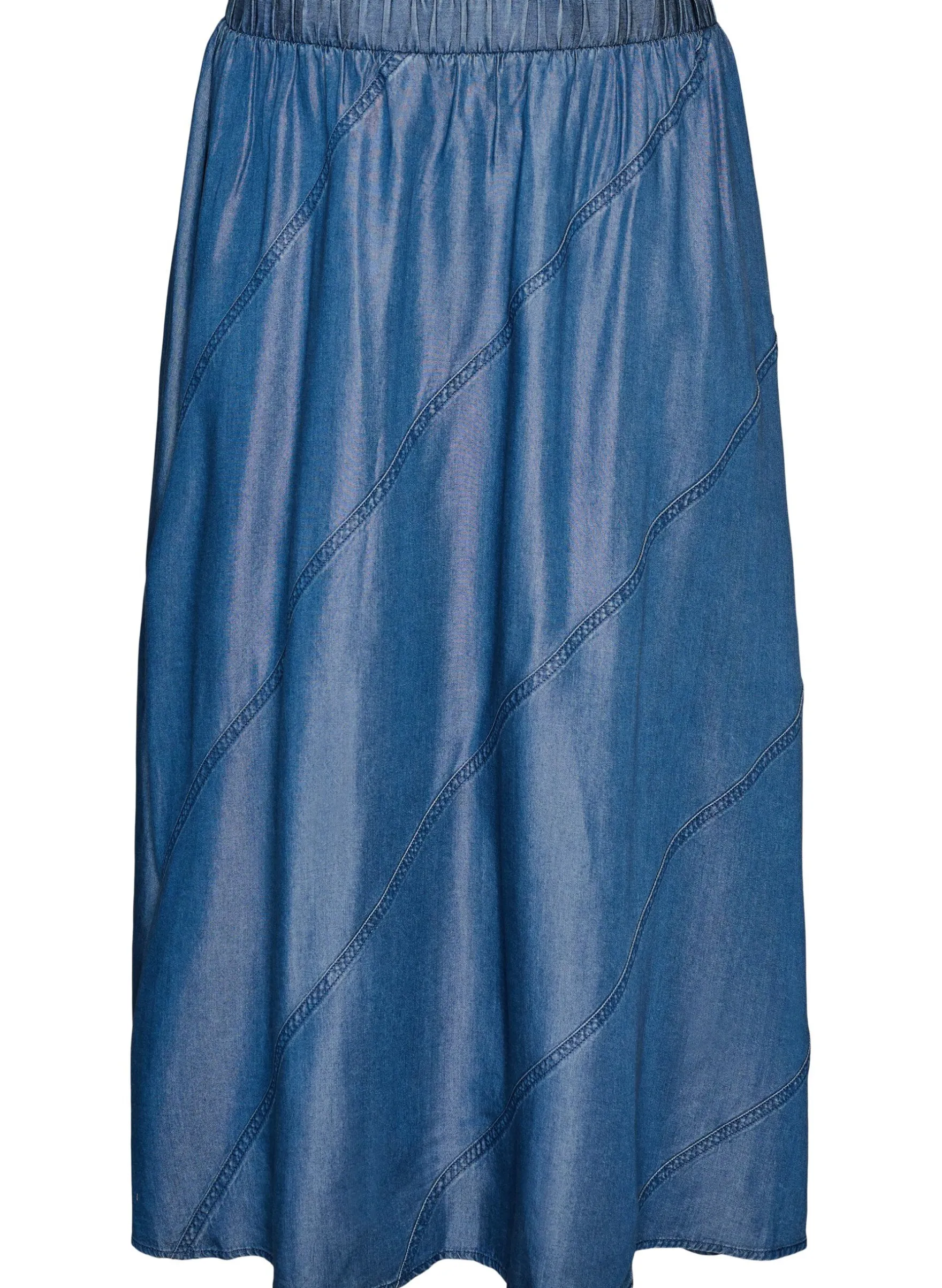 Maxirock in Denim-Optik aus TENCEL™ Lyocell