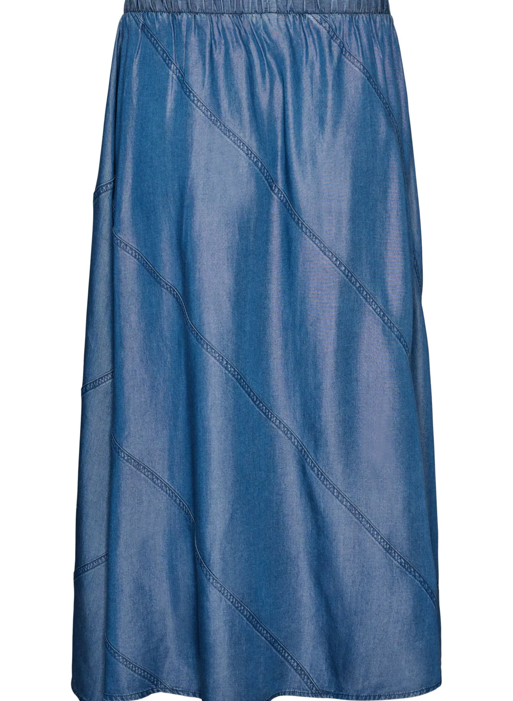 Maxirock in Denim-Optik aus TENCEL™ Lyocell