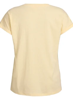 Melange T-Shirt mit kurzen Ärmeln