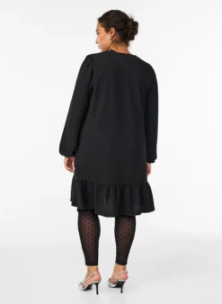 Mesh-Leggings mit Velourspunkten