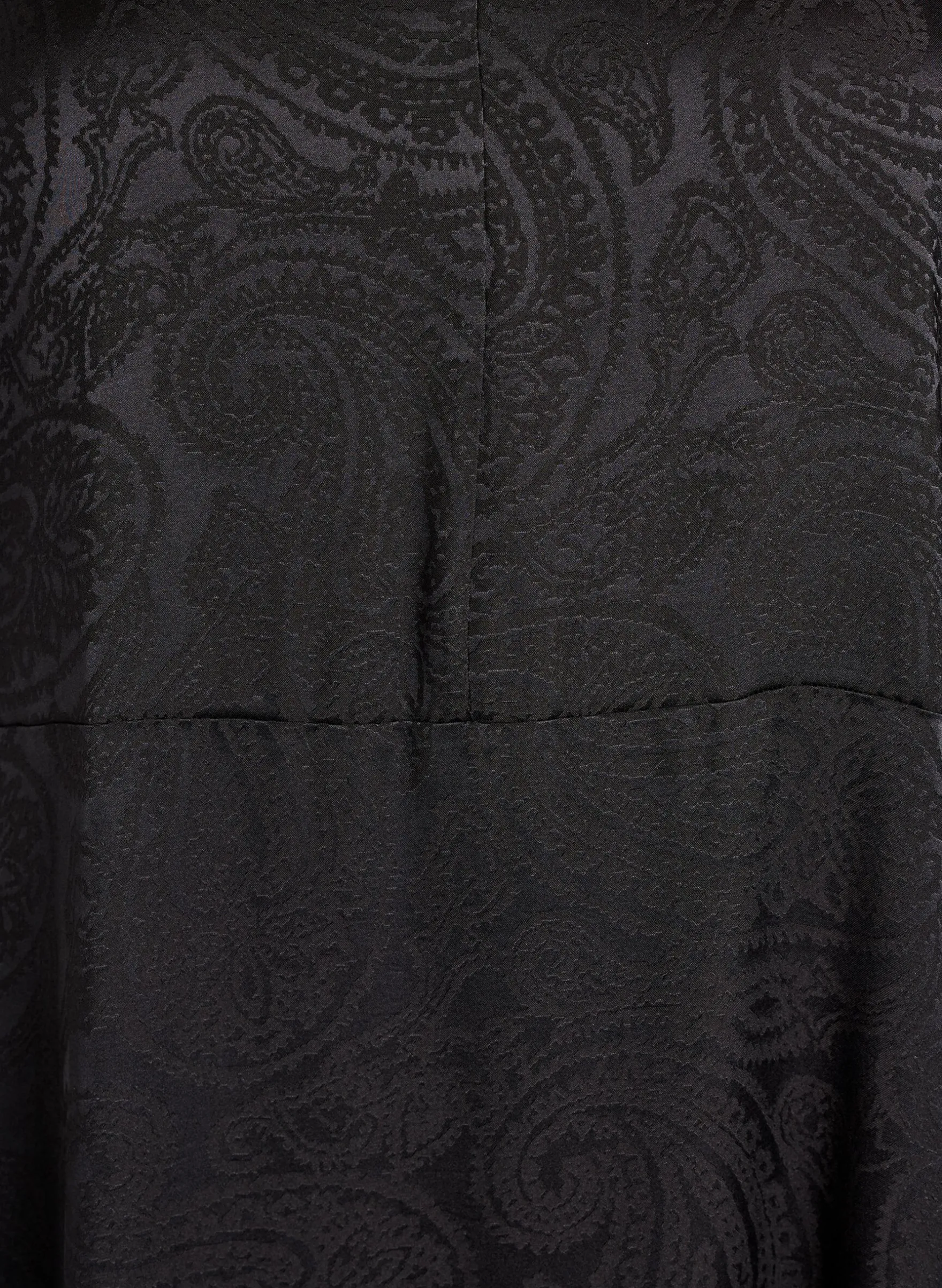Midikleid aus Jacquard mit Paisleymuster und Flügelärmeln