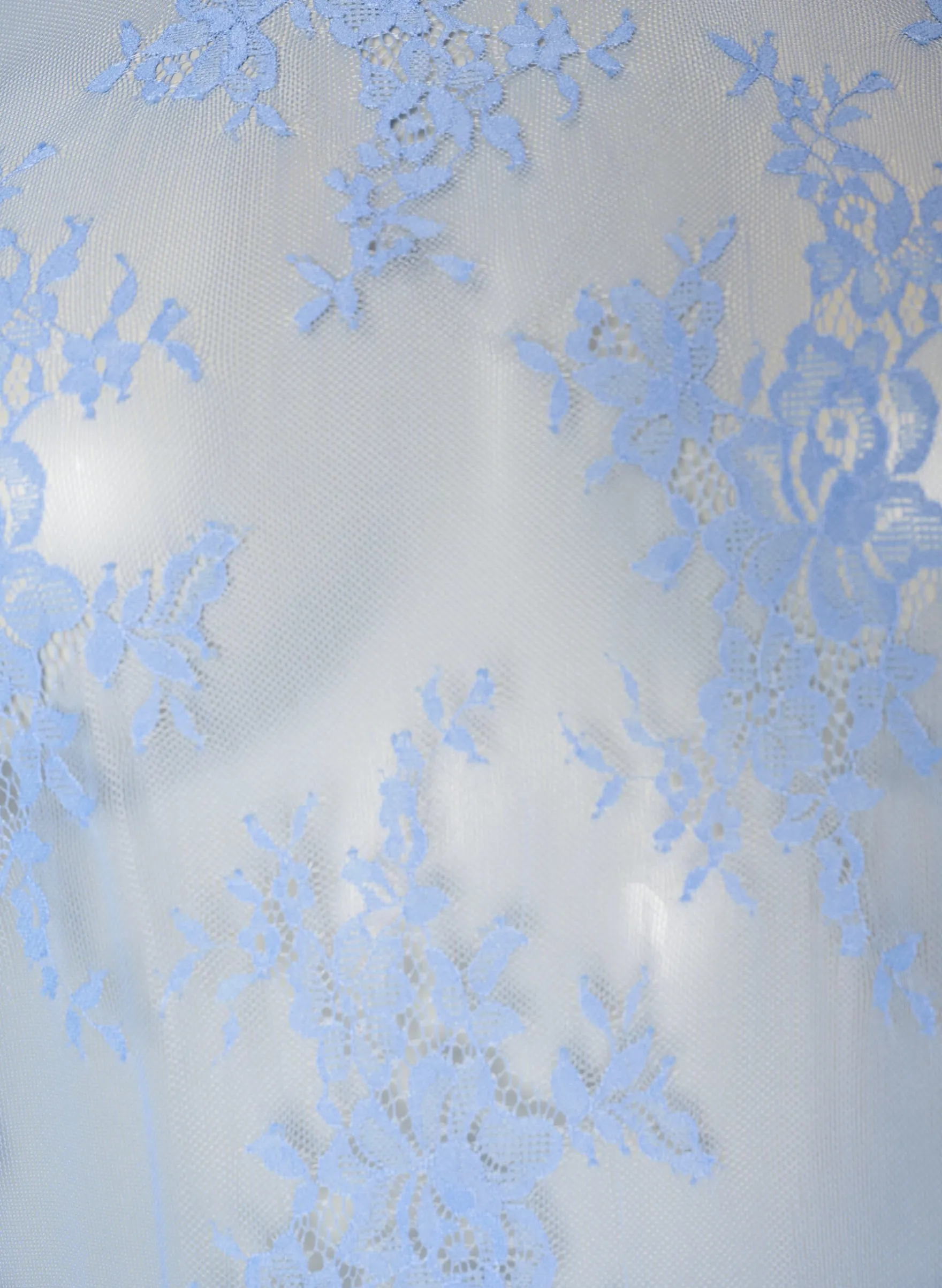 Midikleid aus transparenter Spitze mit kurzen Ärmeln
