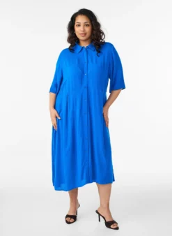 Midikleid mit kurzen Ärmeln