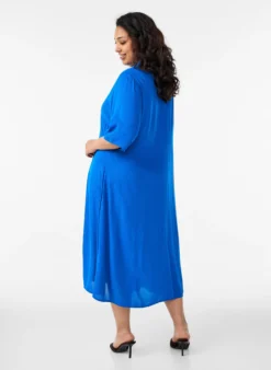 Midikleid mit kurzen Ärmeln