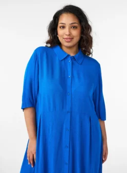 Midikleid mit kurzen Ärmeln