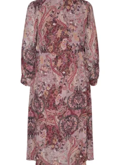 Midikleid mit Paisley-Muster und elastischem Bund
