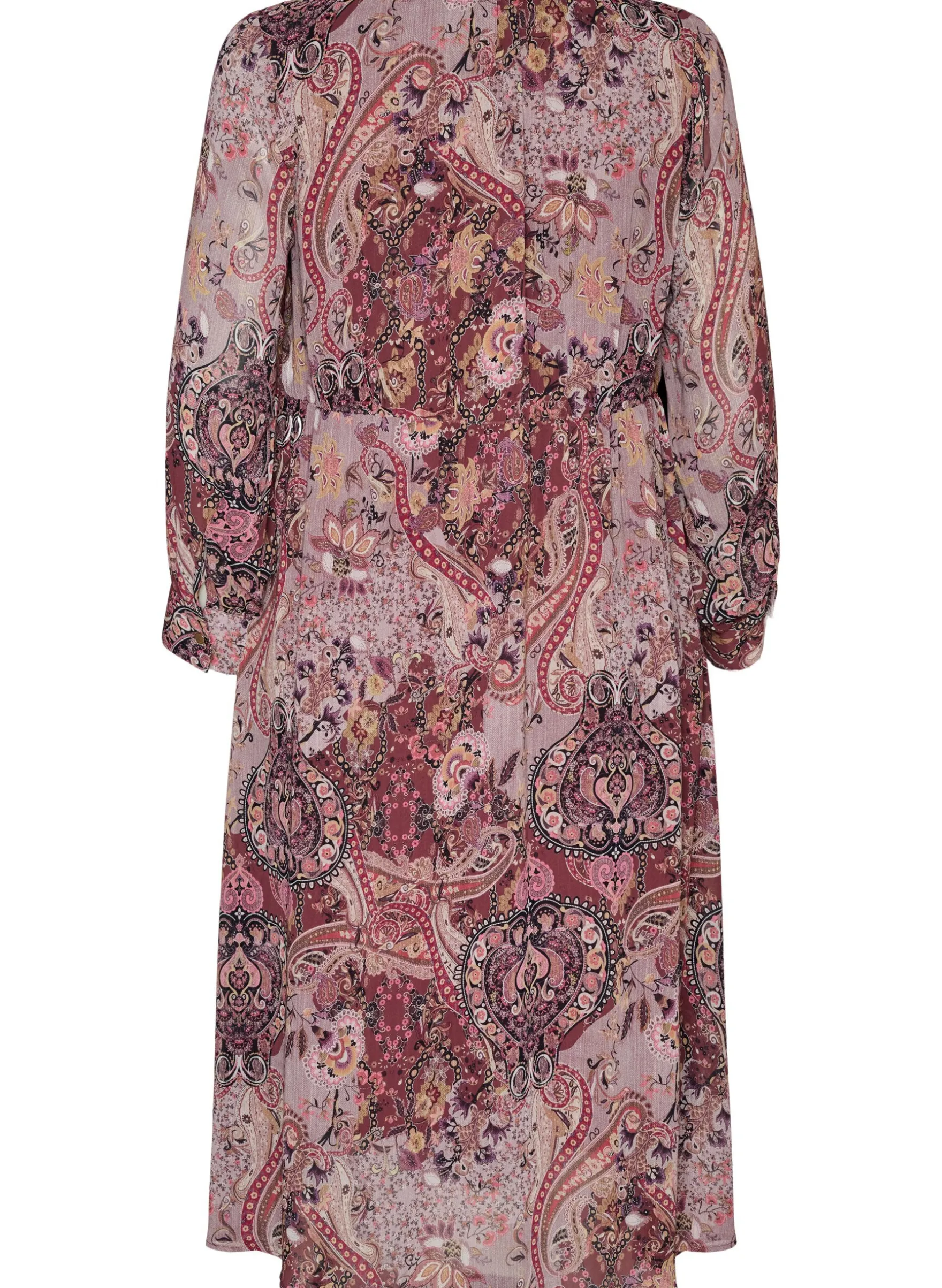Midikleid mit Paisley-Muster und elastischem Bund