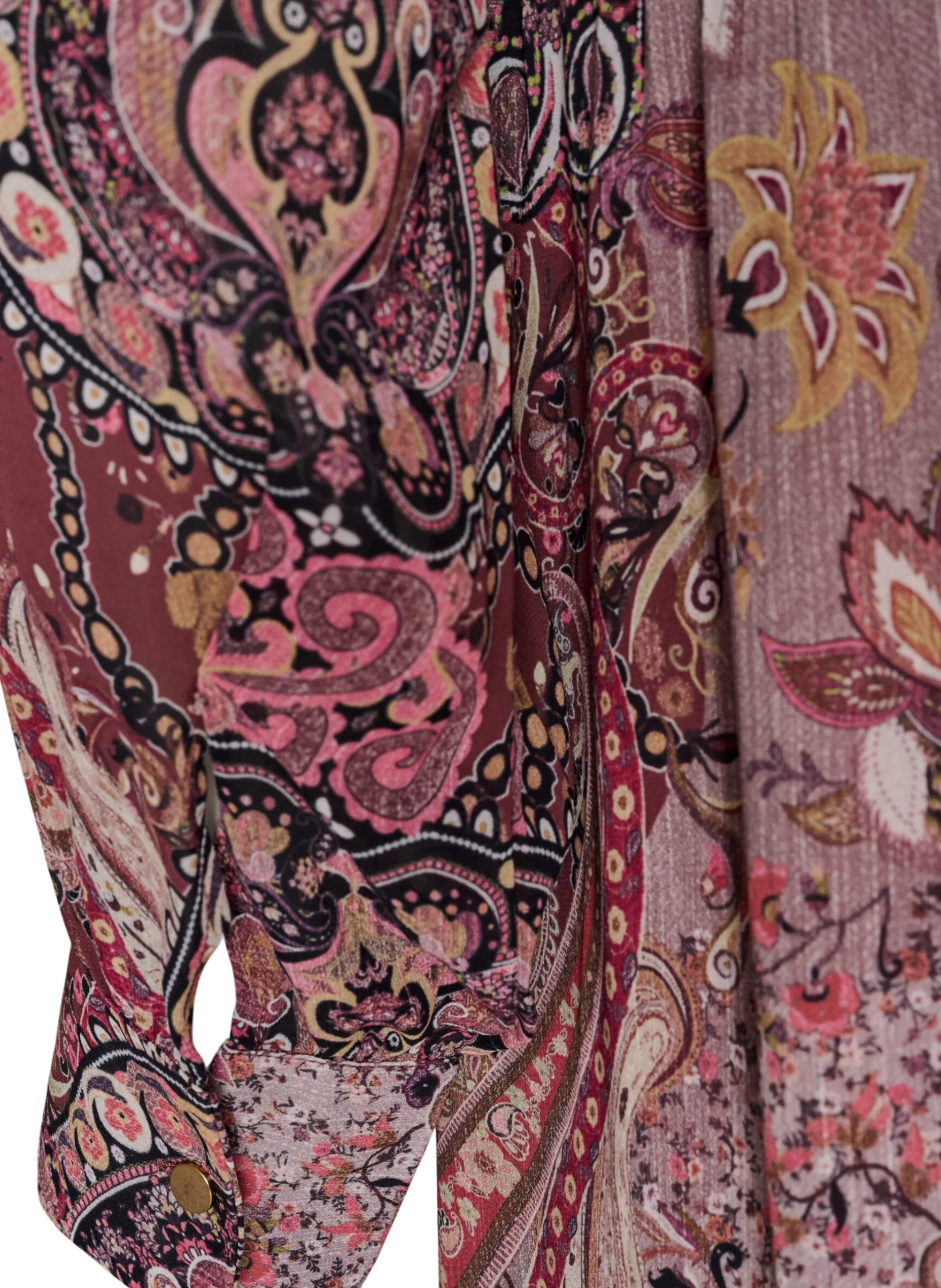 Midikleid mit Paisley-Muster und elastischem Bund