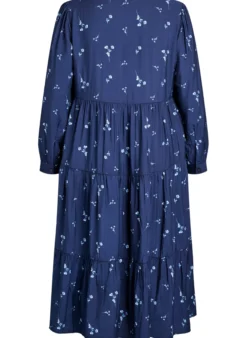 Midikleid mit V-Ausschnitt und A-Linienform