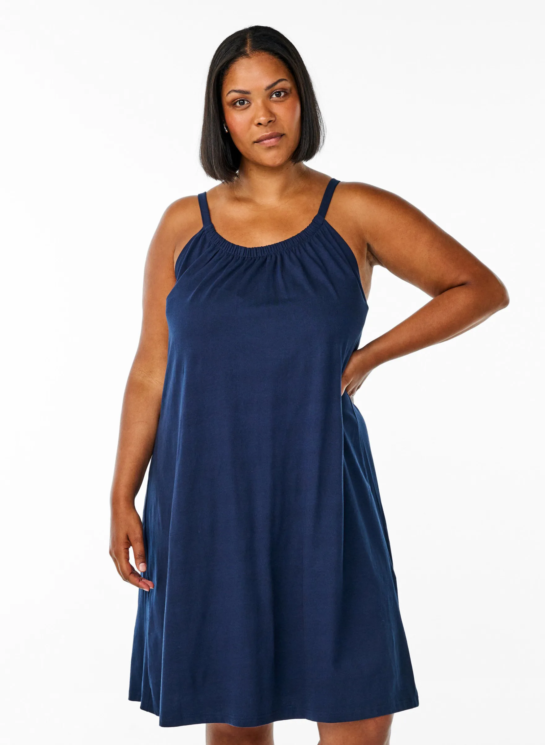 Midi-Trägerkleid aus Bio-Baumwolle