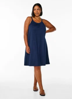 Midi-Trägerkleid aus Bio-Baumwolle