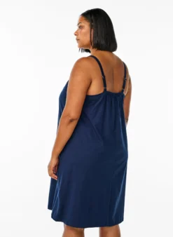 Midi-Trägerkleid aus Bio-Baumwolle