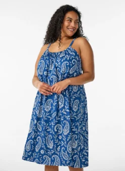 Midi-Trägerkleid aus Bio-Baumwolle