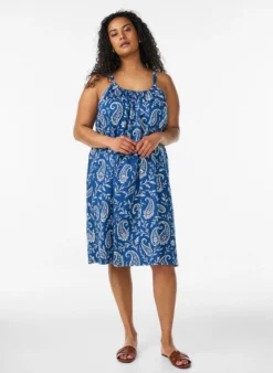 Midi-Trägerkleid aus Bio-Baumwolle