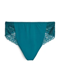 Mikrofaser-String mit Spitze und normaler Taille