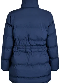 Mittellange Pufferjacke mit verstellbarer Taille