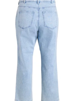 Nadelstreifen-Jeans Kiana mit gerader Passform