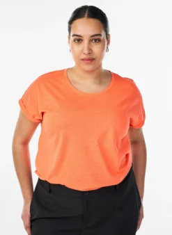 Neonfarbenes T-Shirt aus Baumwolle