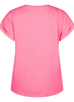 Neonfarbenes T-Shirt aus Baumwolle