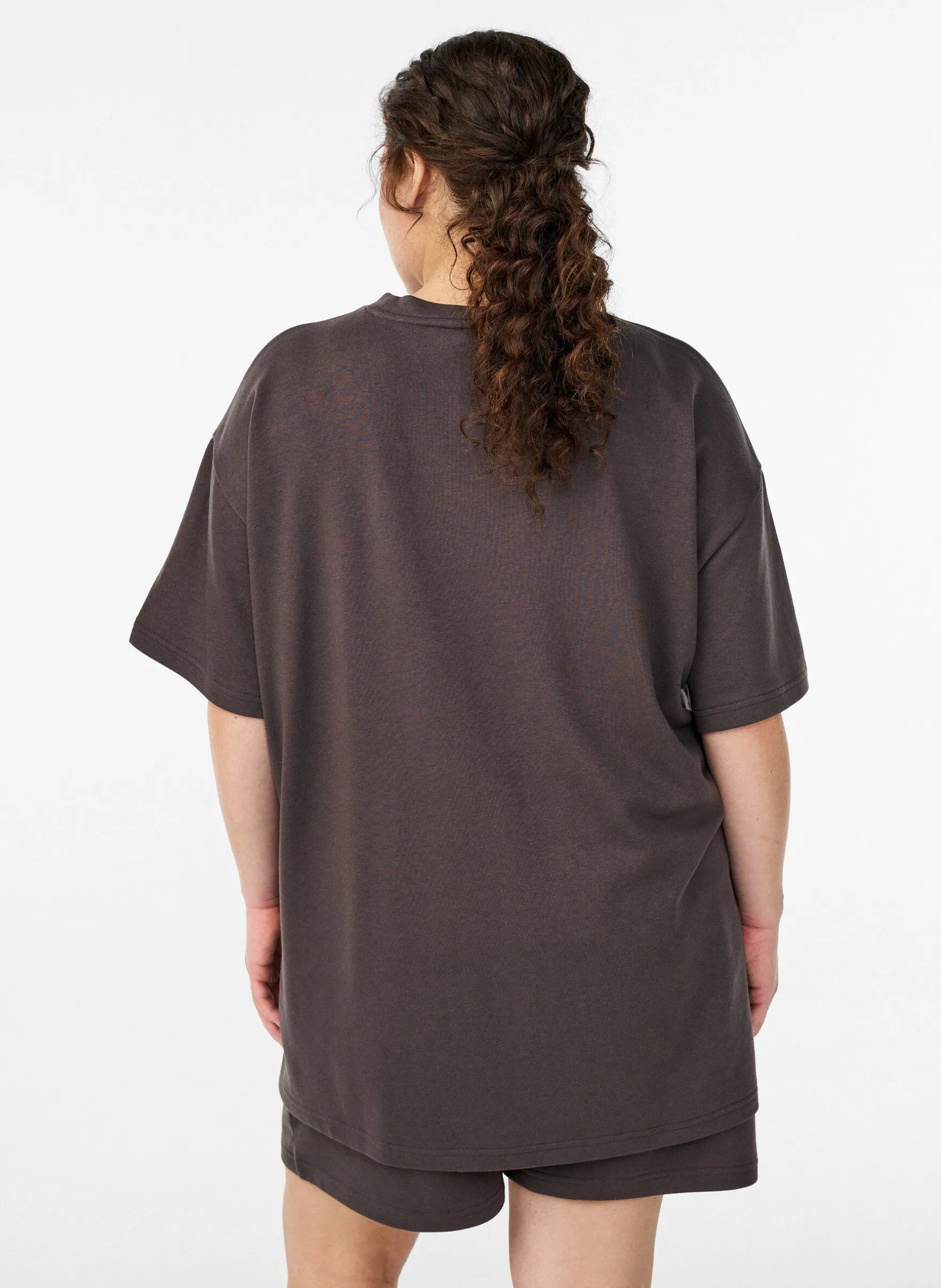 Oversized T-Shirt aus Sweat
