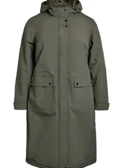 Parka mit Kapuze und verstellbarer Taille