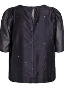 Partybluse in Organza-Optik mit Punkten
