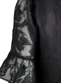 Partybluse in Organza-Optik mit Ton-in-Ton-Muster