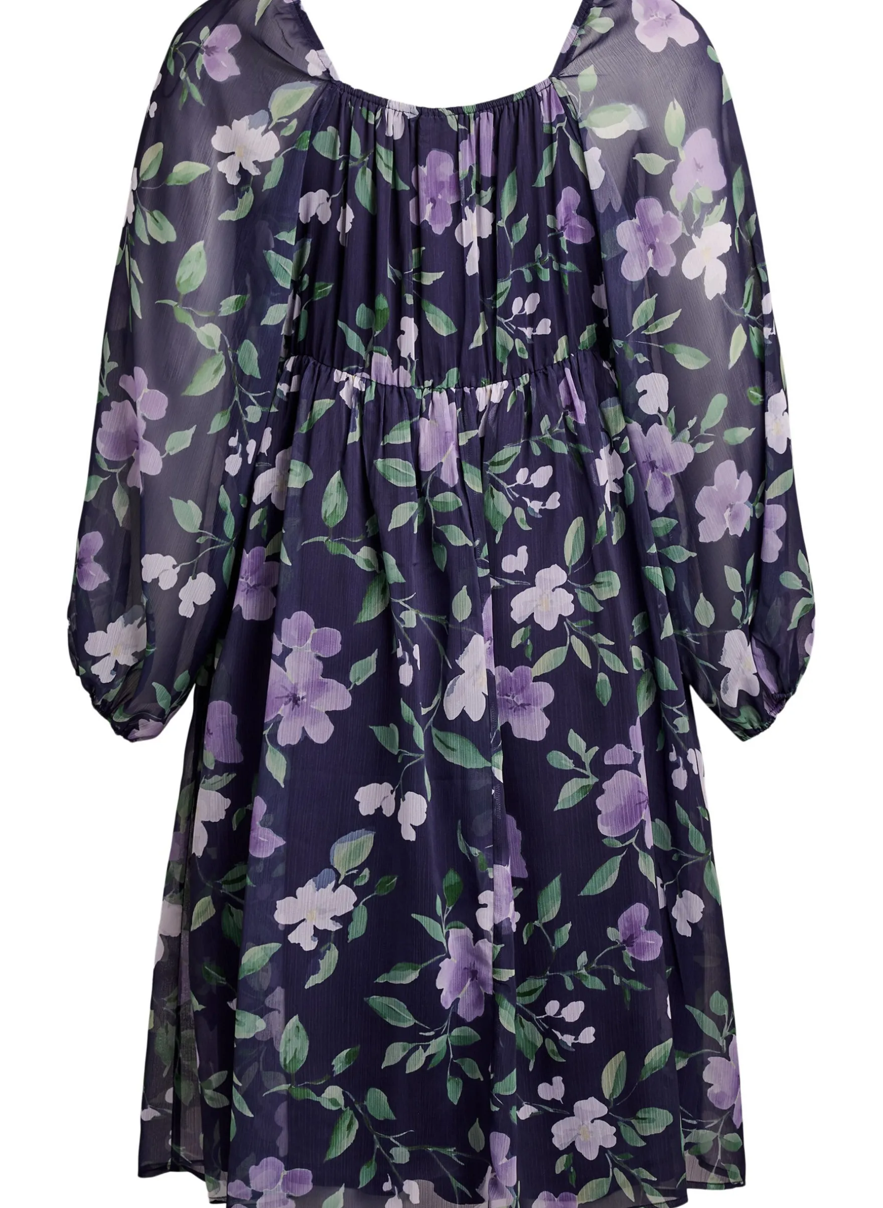 Partykleid aus Chiffon mit langen Ärmeln