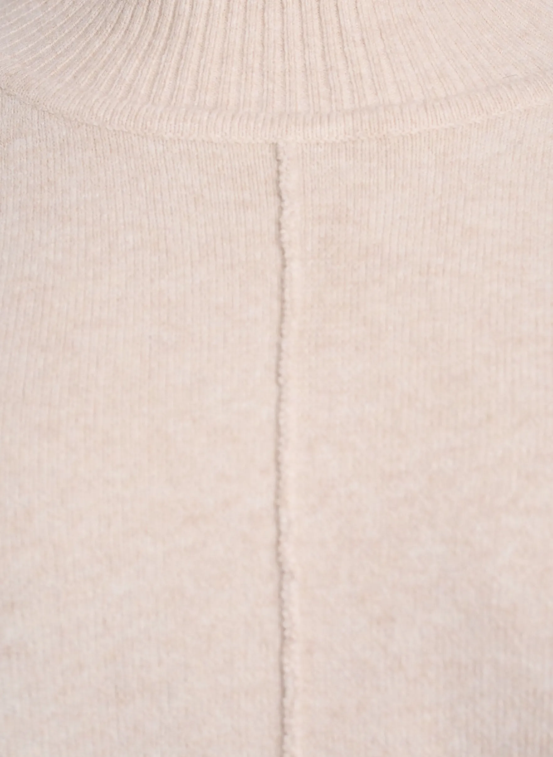 Poncho mit Rippdetails und Rundhalsausschnitt