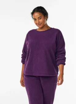 Pullover aus weichem Teddyfleece