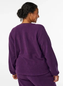 Pullover aus weichem Teddyfleece